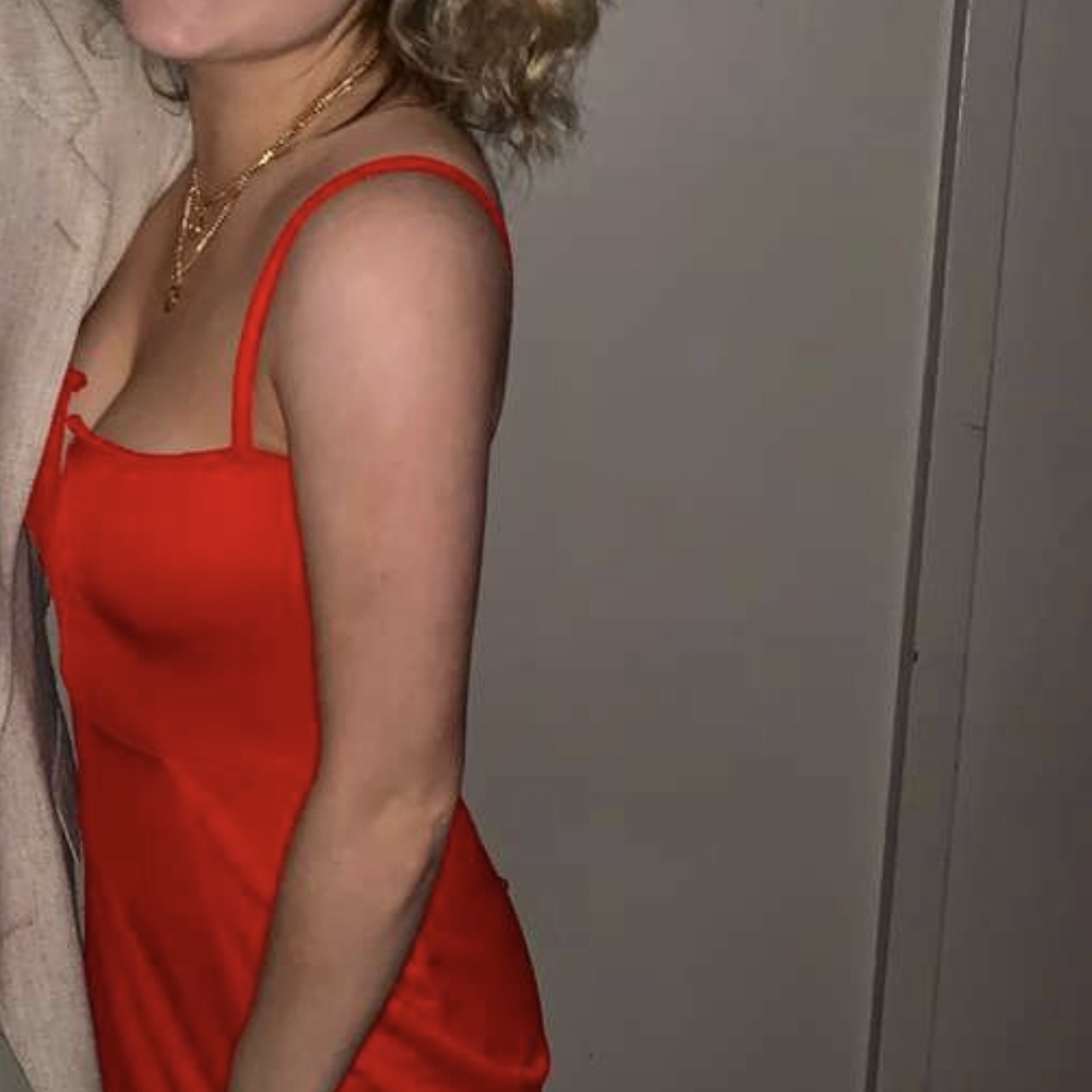 Stylish Red Spaghetti Strap Dress